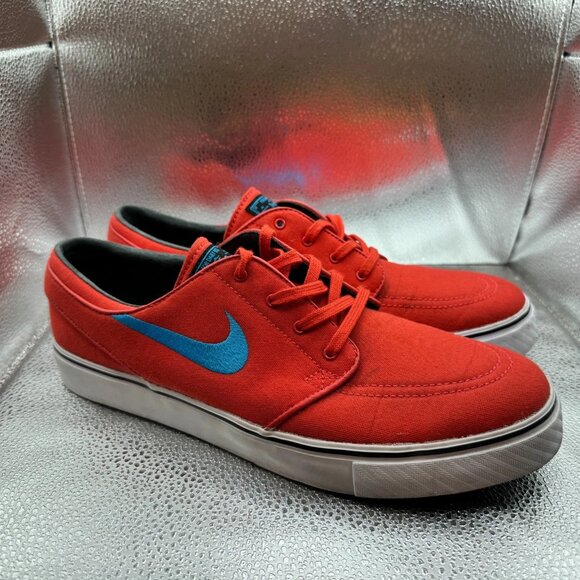 Size 11 Nike SB Zoom Stefan Janoski Mens Red Skateboarding Shoes 615957-640 - Picture 1 of 11